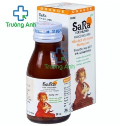 Sara for children (hương cam) - Thuốc giảm đau hạ sốt cho trẻ hiệu quả